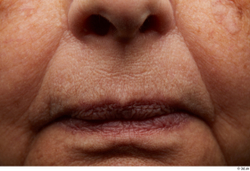 and more Face Mouth Nose Cheek Skin Woman Chubby Wrinkles Studio photo references